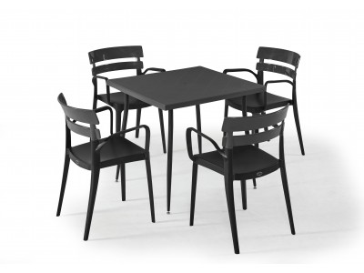 Градински комплект BERMUDA set 4 (черно/антрацит)